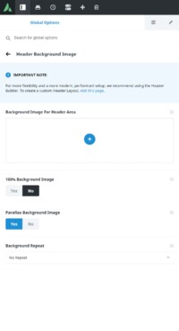 Avada Global Options - Header - Header Background Image