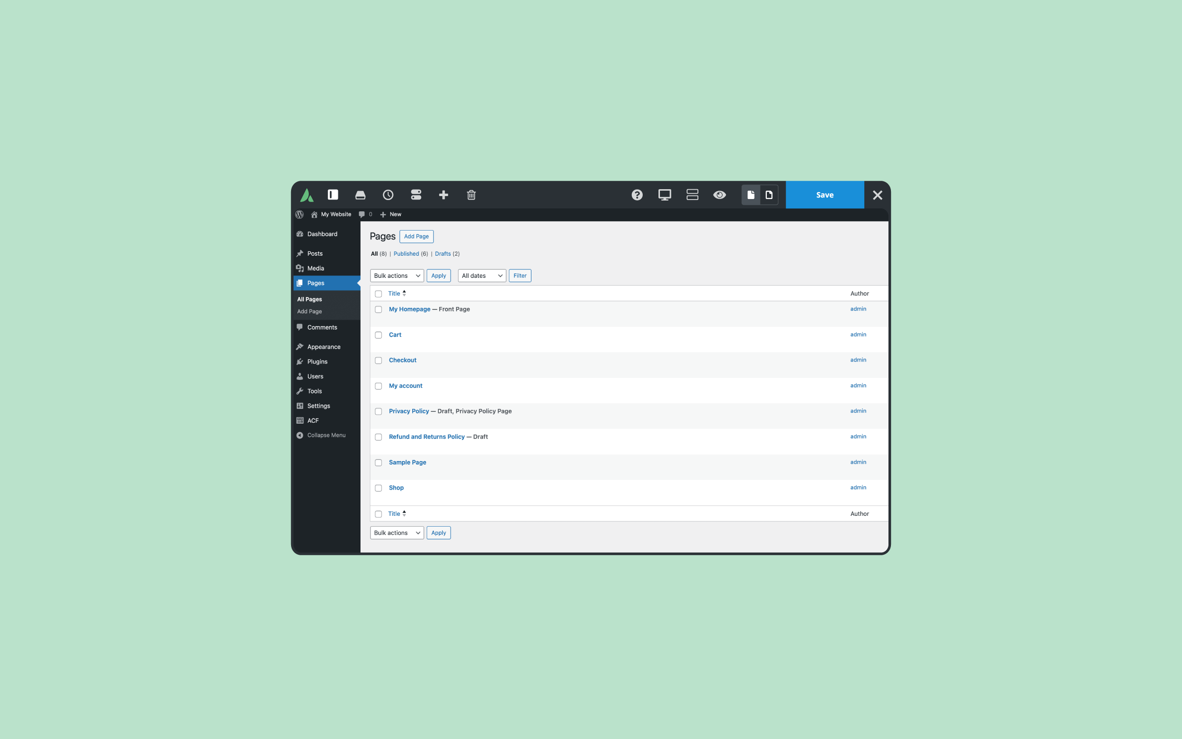 WordPress Pages And Posts