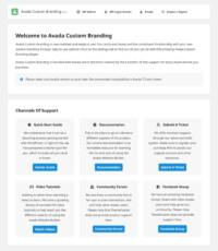 Avada Custom Branding > Welcome