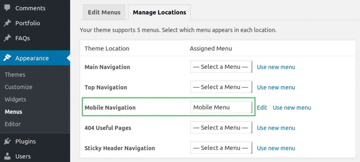 Mobile Menu Settings – Avada Website Builder