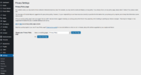 WordPress Privacy Settings