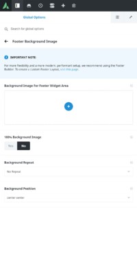 Avada Global Options - Footer - Footer Background Image