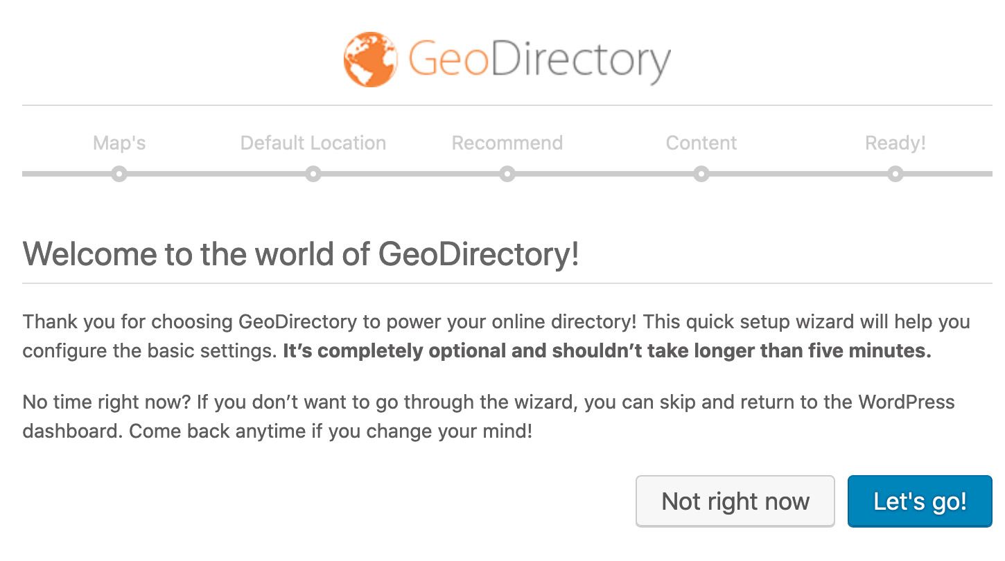 Geodirectory Start Install