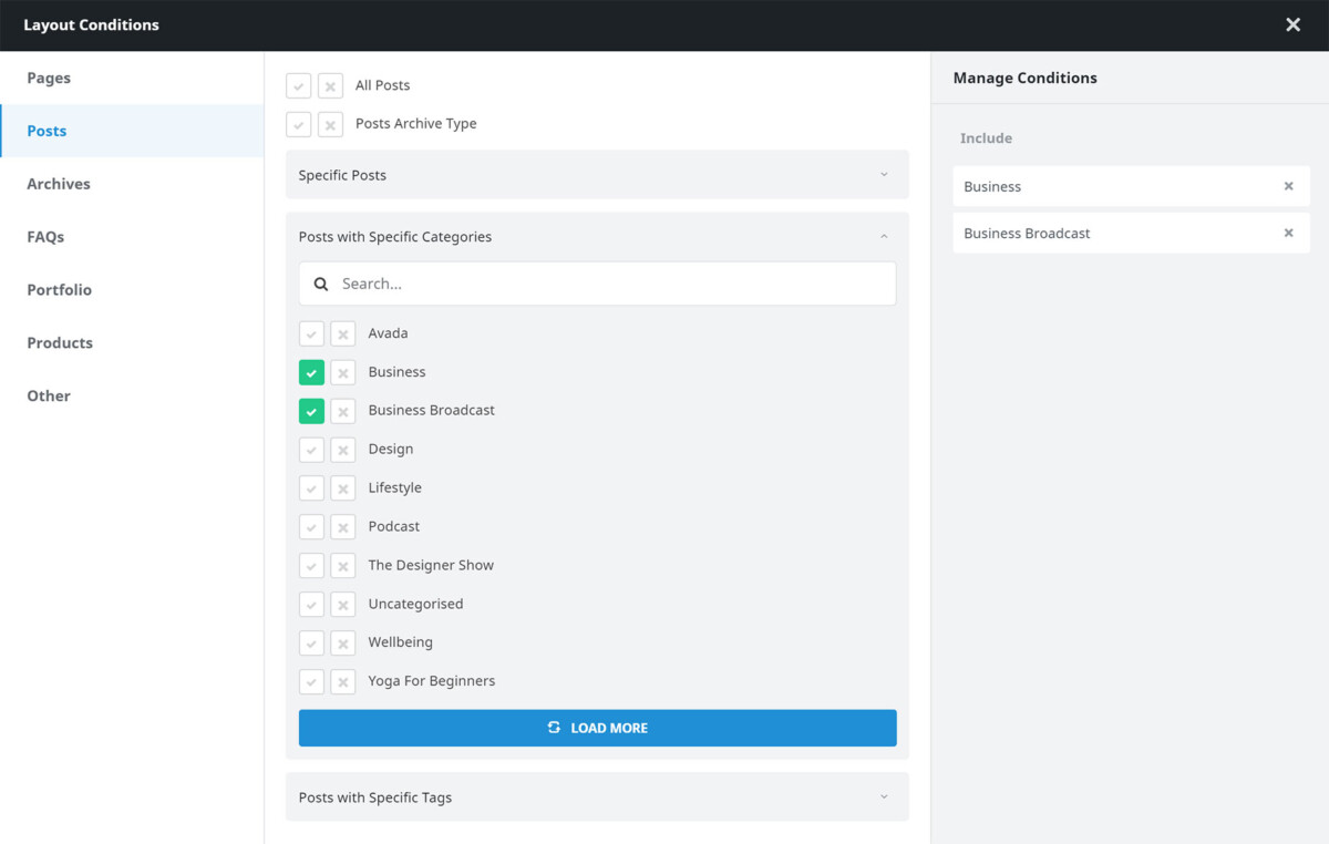 Understanding Conditional Layouts – Avada Website Builder