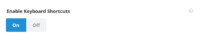 Enable Keyboard Shortcuts