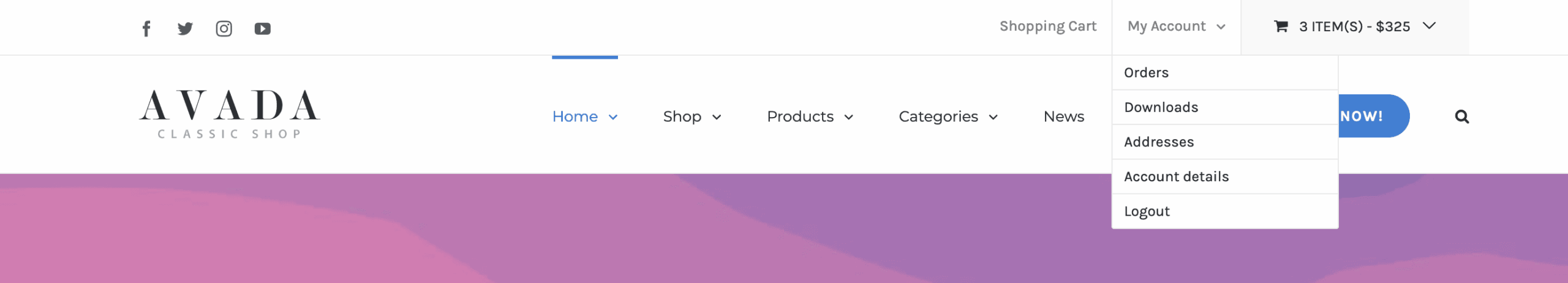 WooCommerce Account