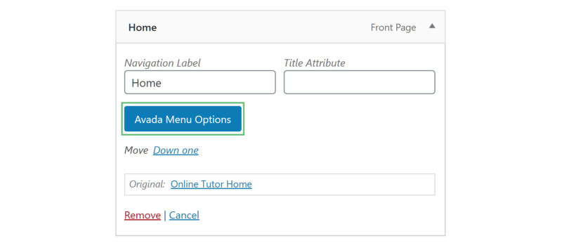 Avada Menu Options – Avada Website Builder