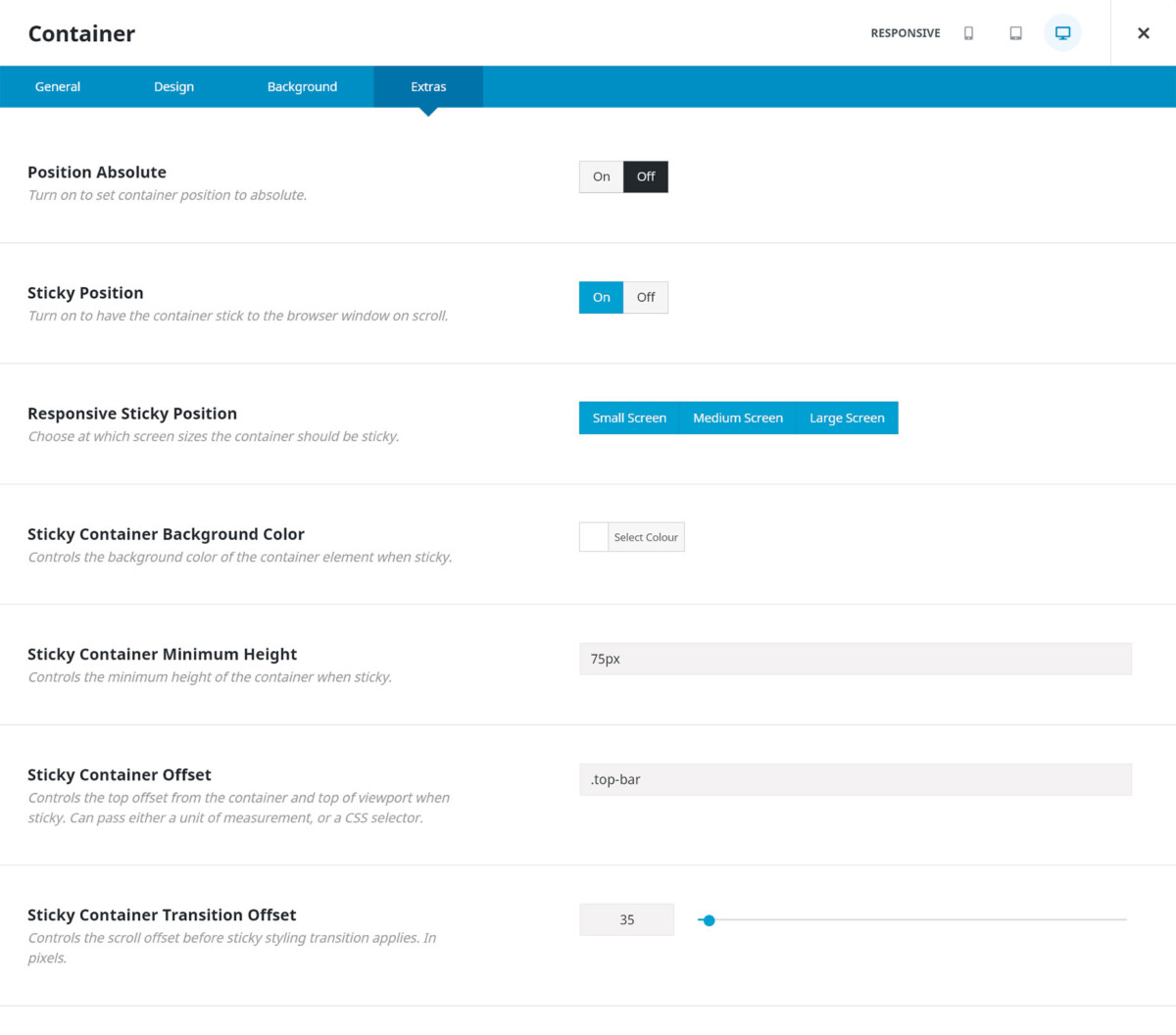 Working With Sticky Containers – Avada Website Builder