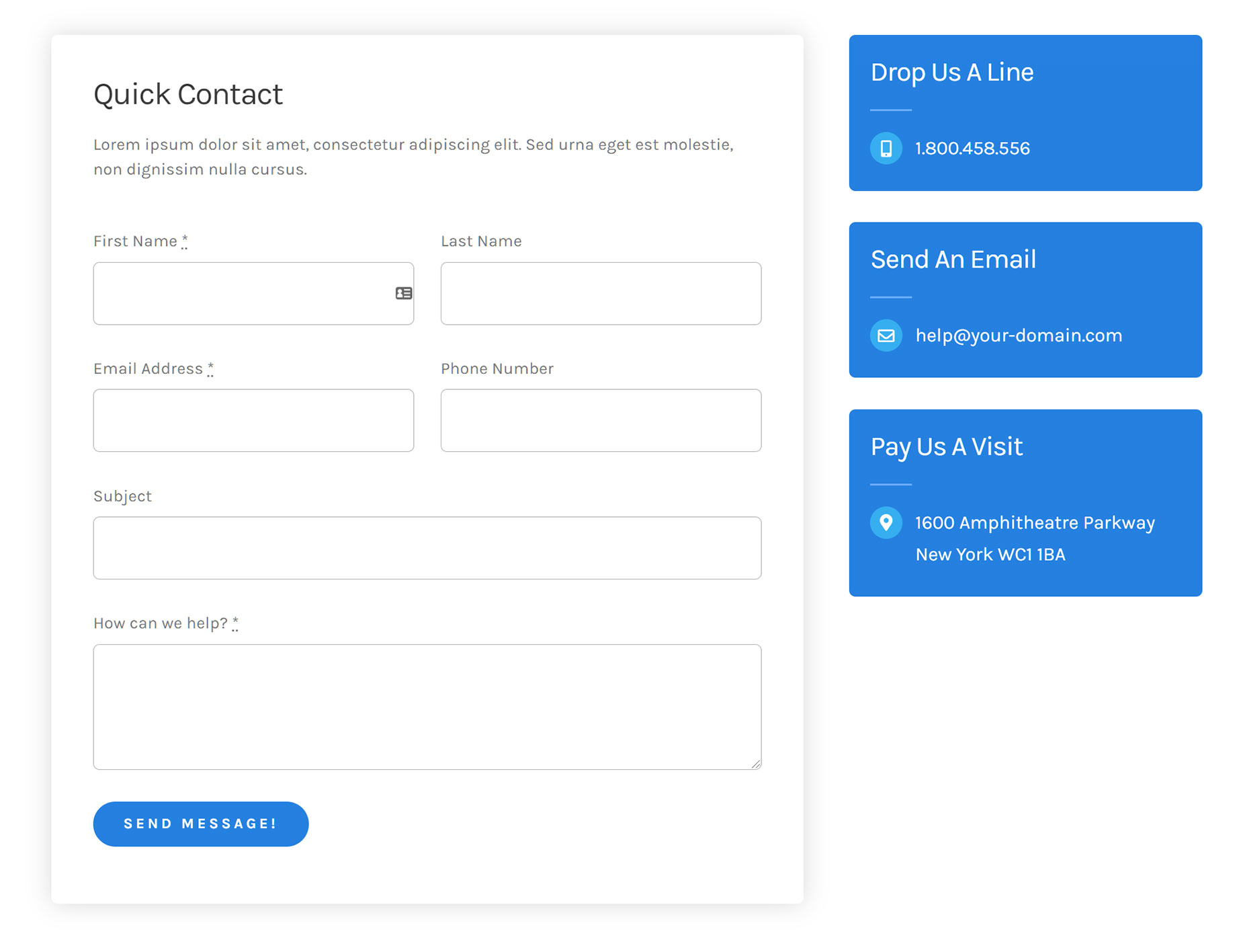 Avada Forms > Contact Form