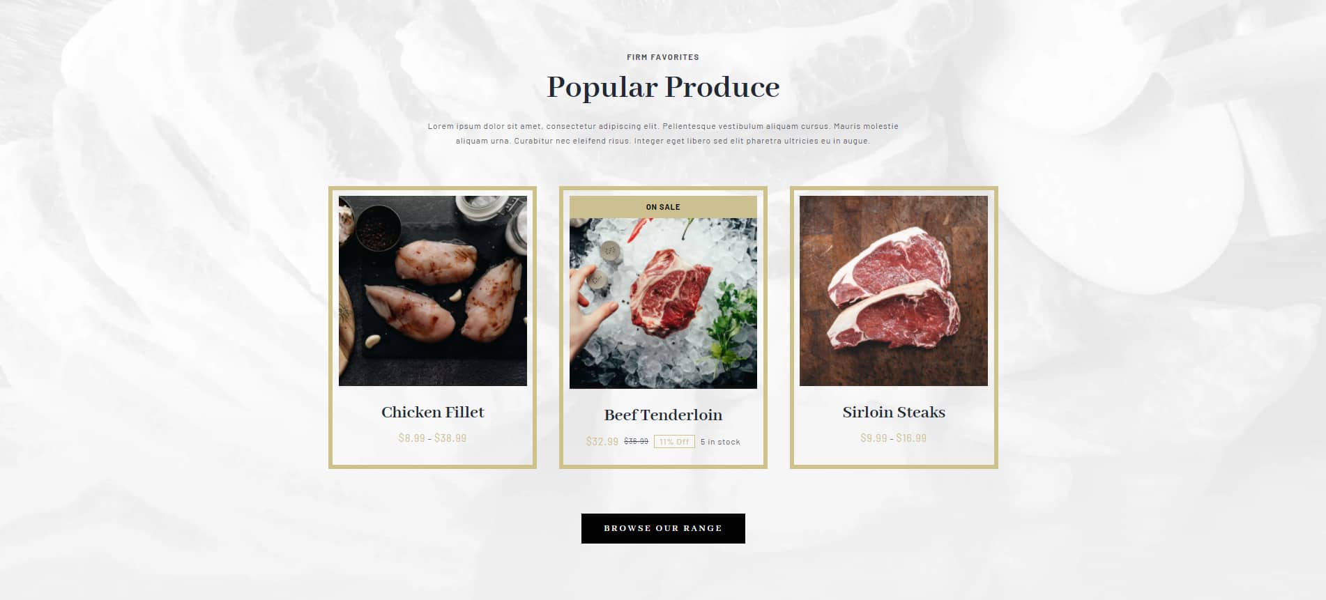 Country Butcher Popular Produce