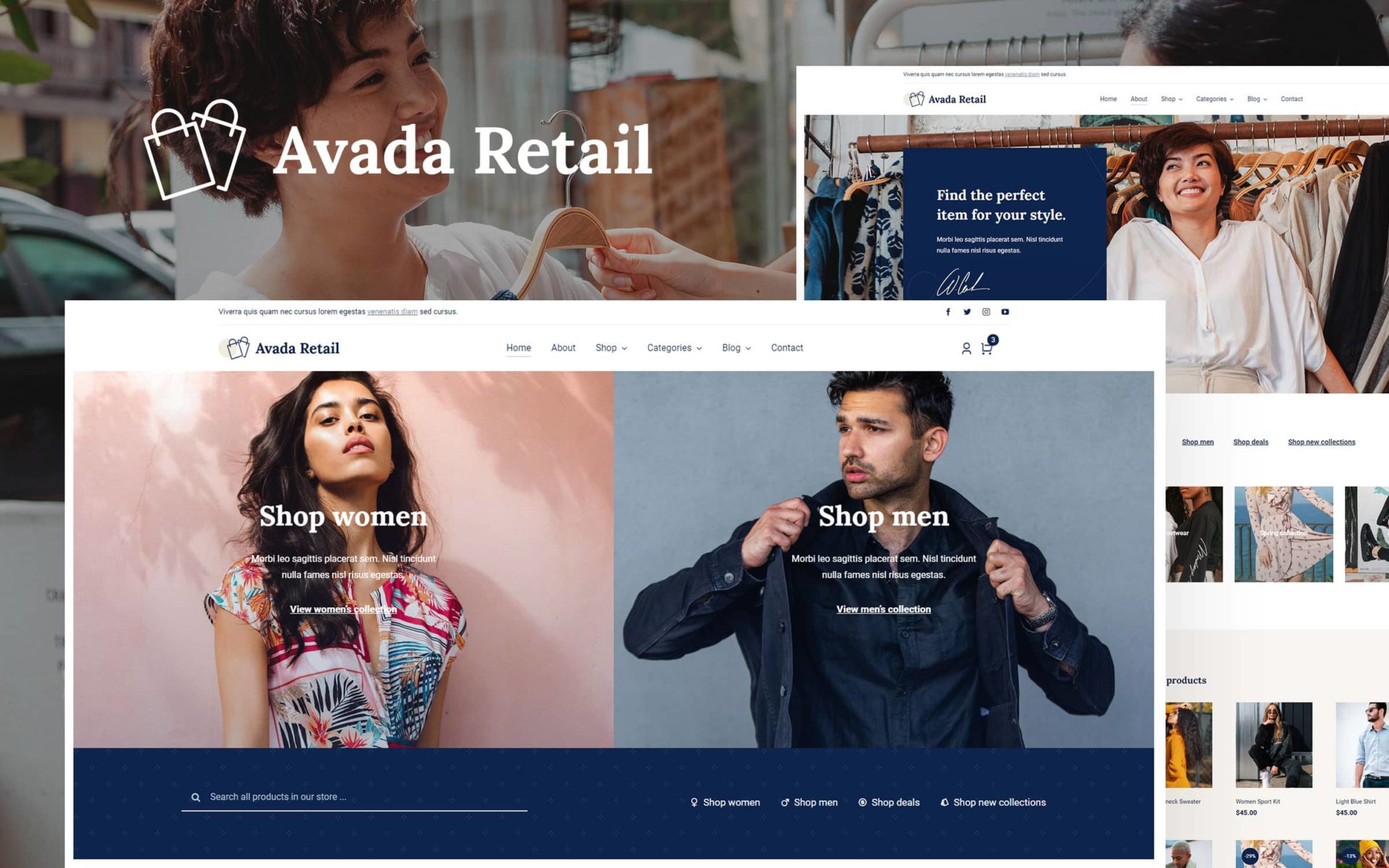 Avada Retail Prebuilt Website