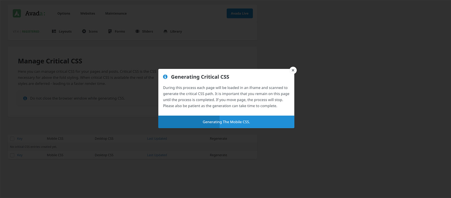 Critical CSS - Generating