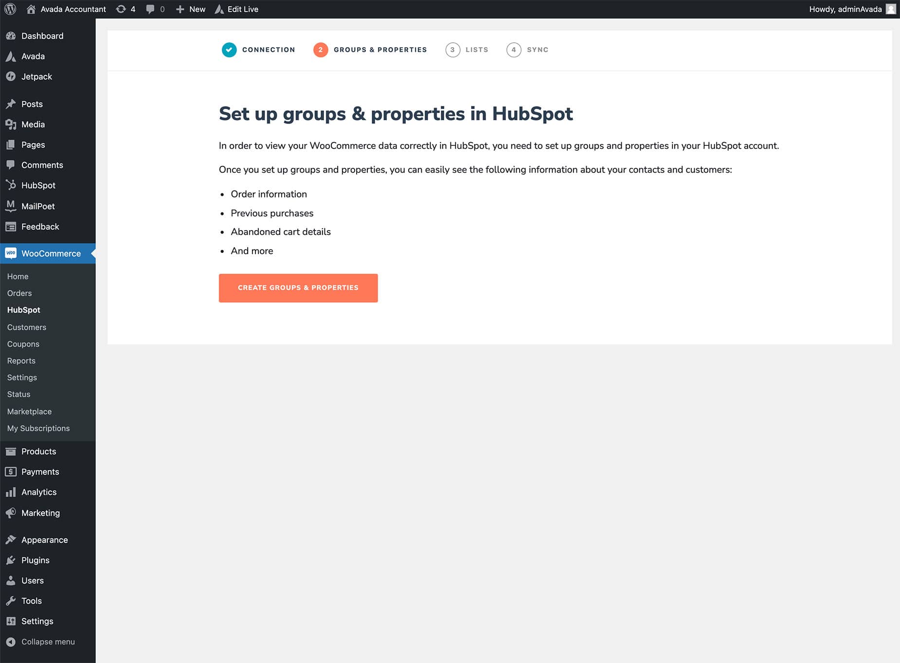 HubSpot Create Groups