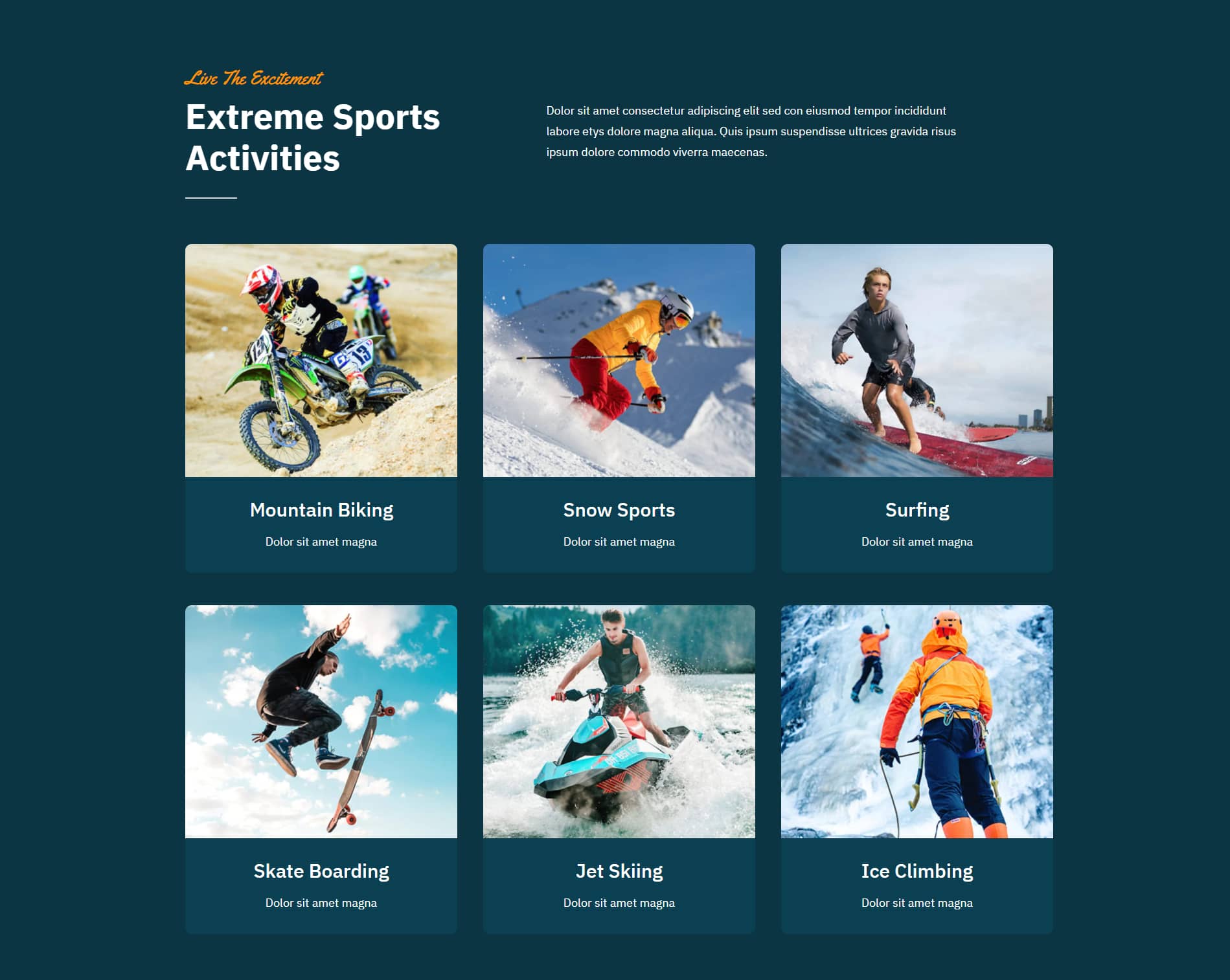 Avada Extreme Sports Activities