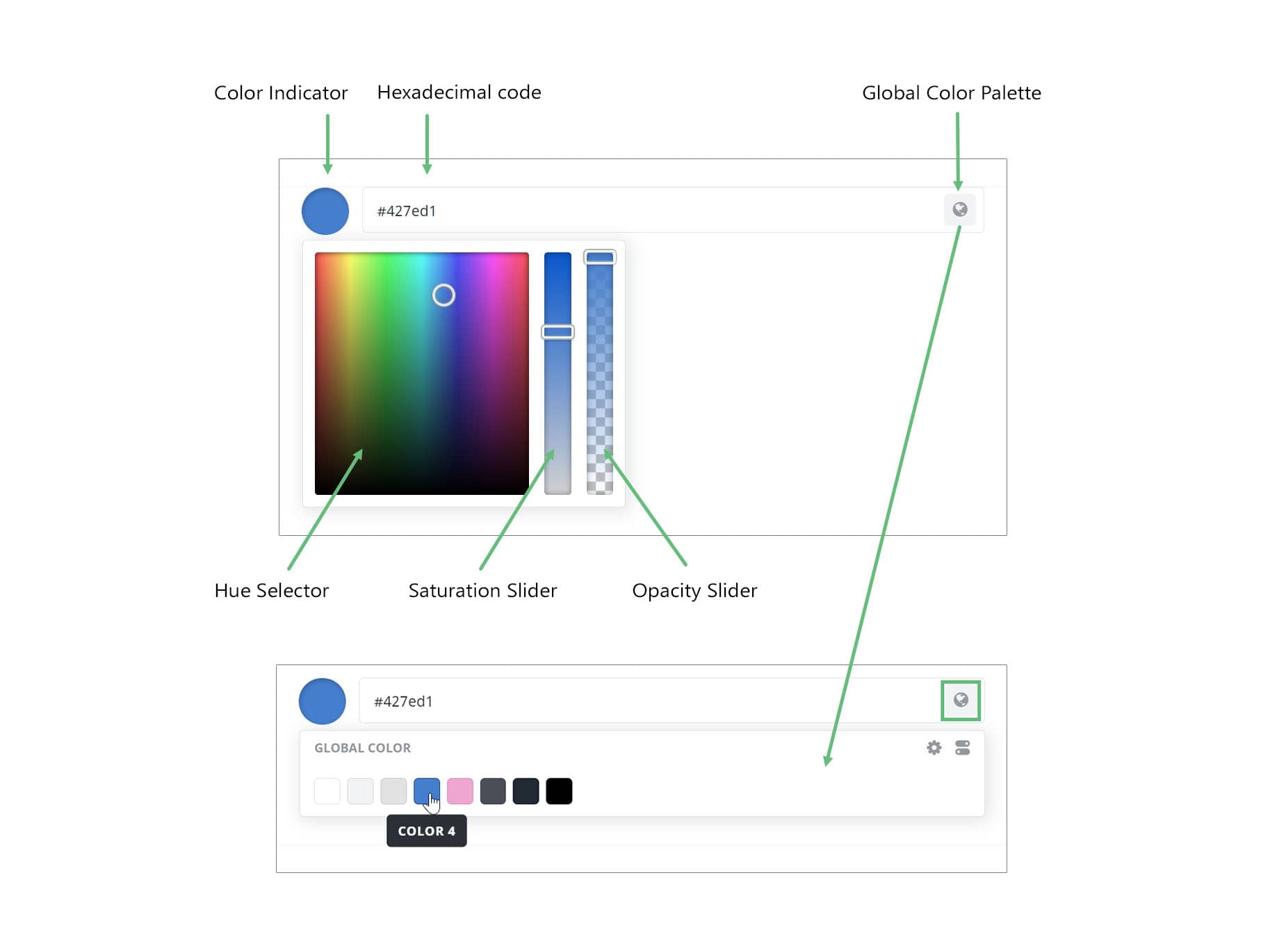 The Avada Color Picker & Global Color Palette
