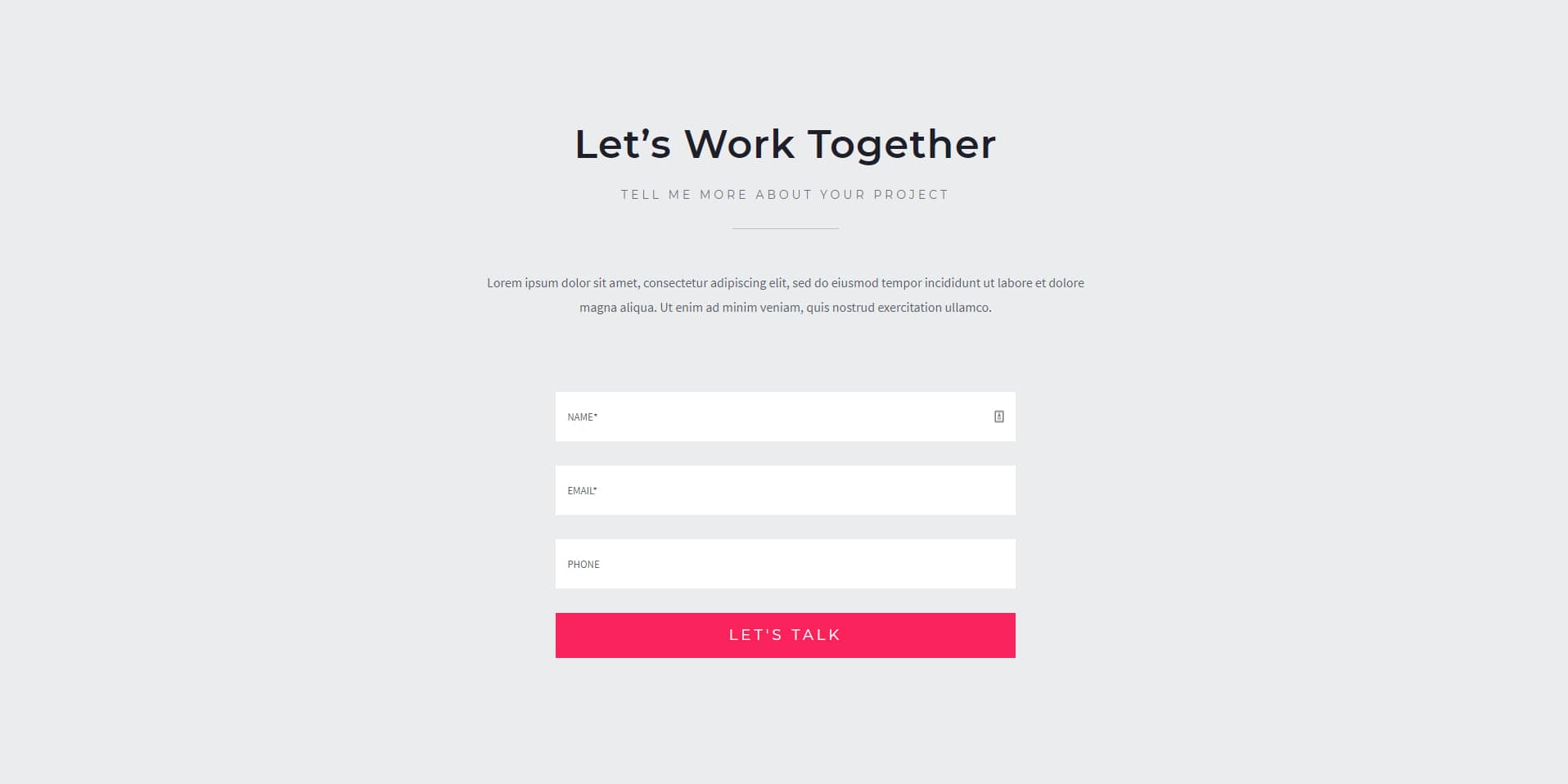 Avada Freelancer Let's Work Together