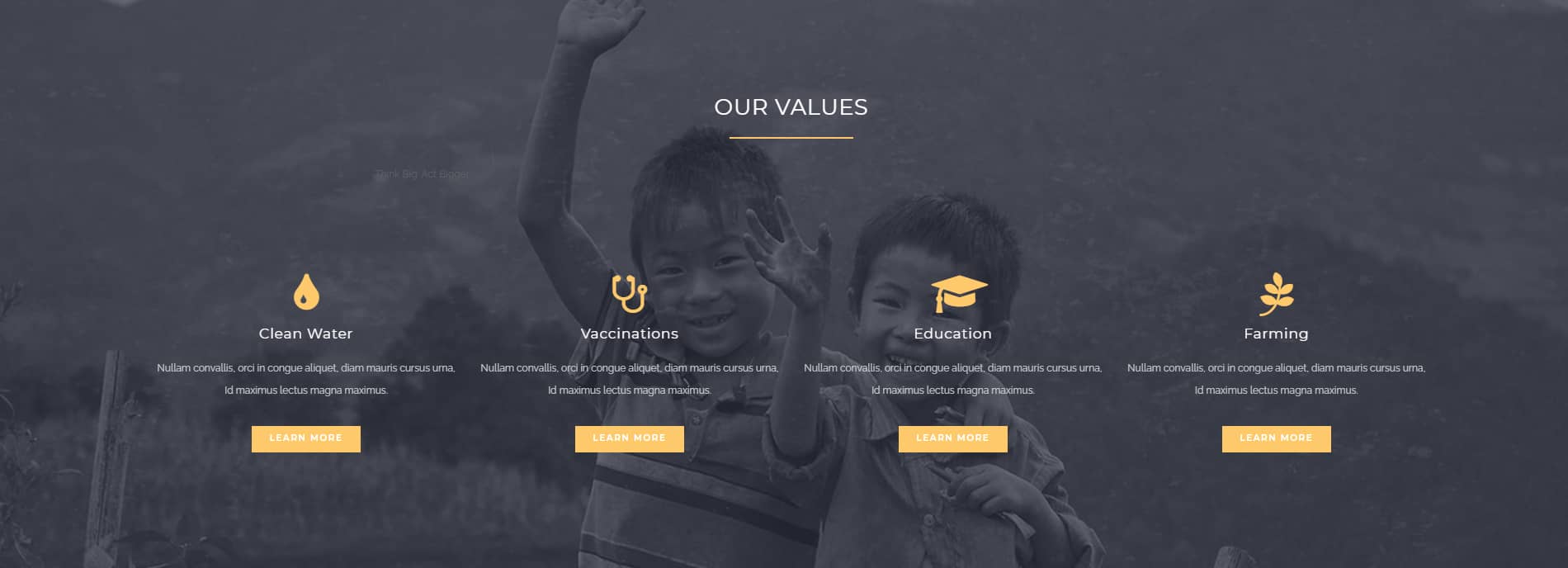 Avada Charity Our Values