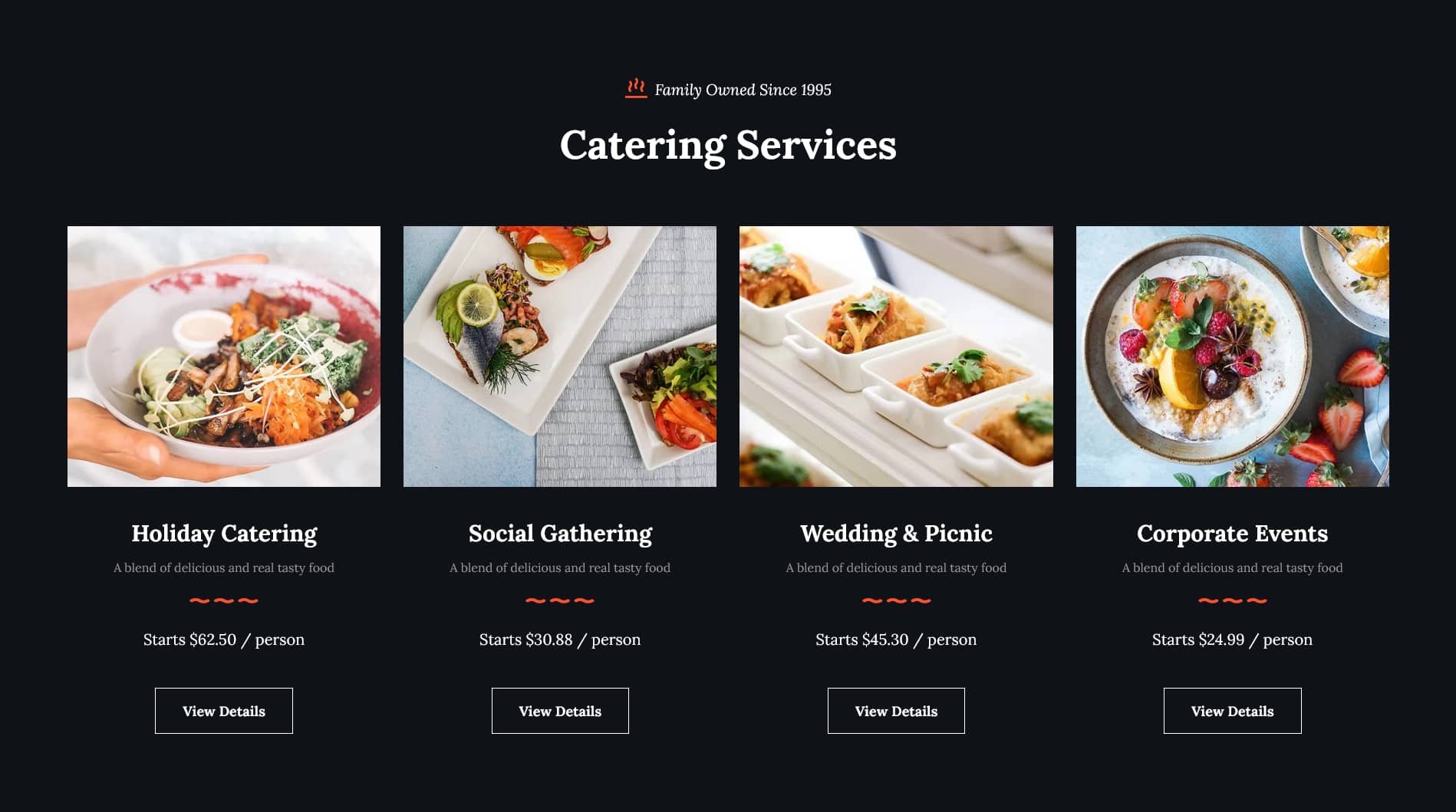 Avada Caterer Services