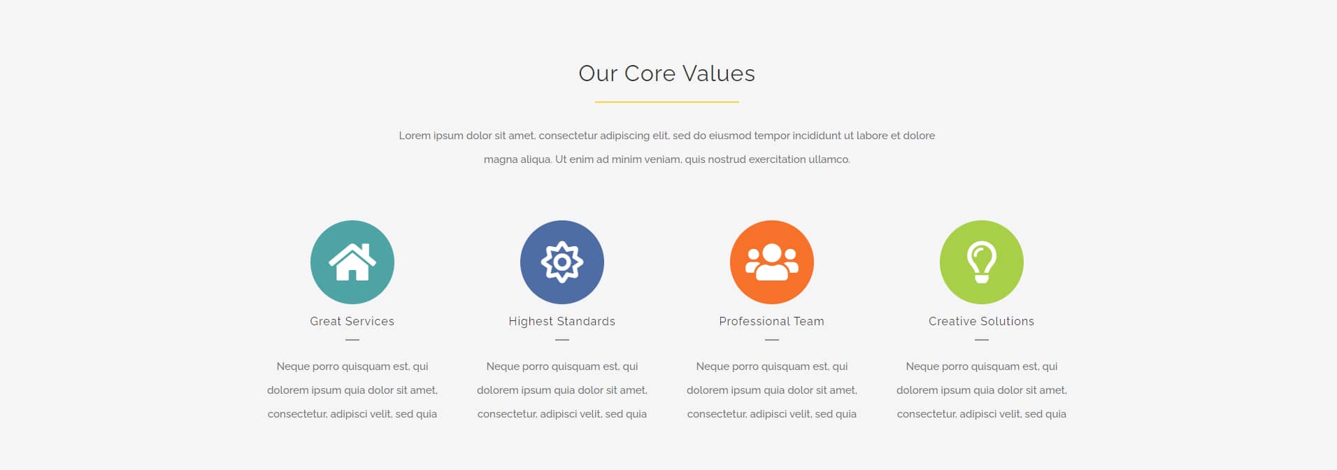 Avada Construction Core Values
