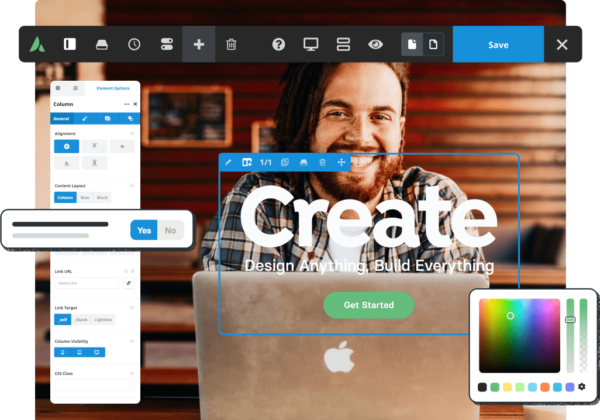 Live Visual Builder – Avada Website Builder