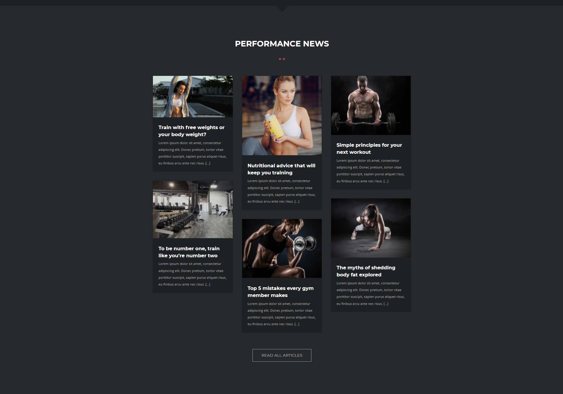Avada Gym Performance News