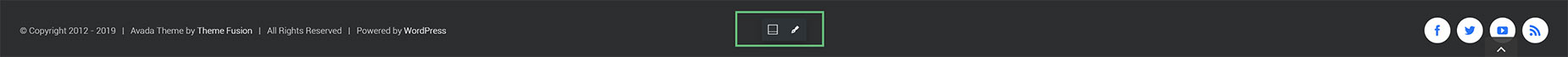 Footer Control Icons