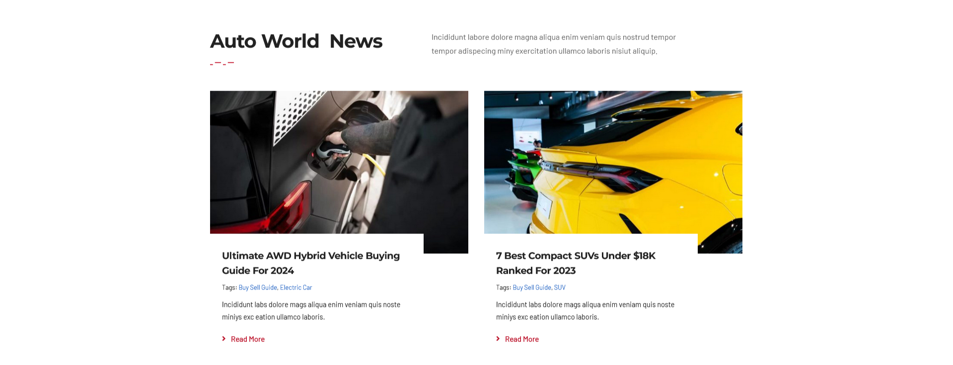 Avada Car Dealership Auto World News