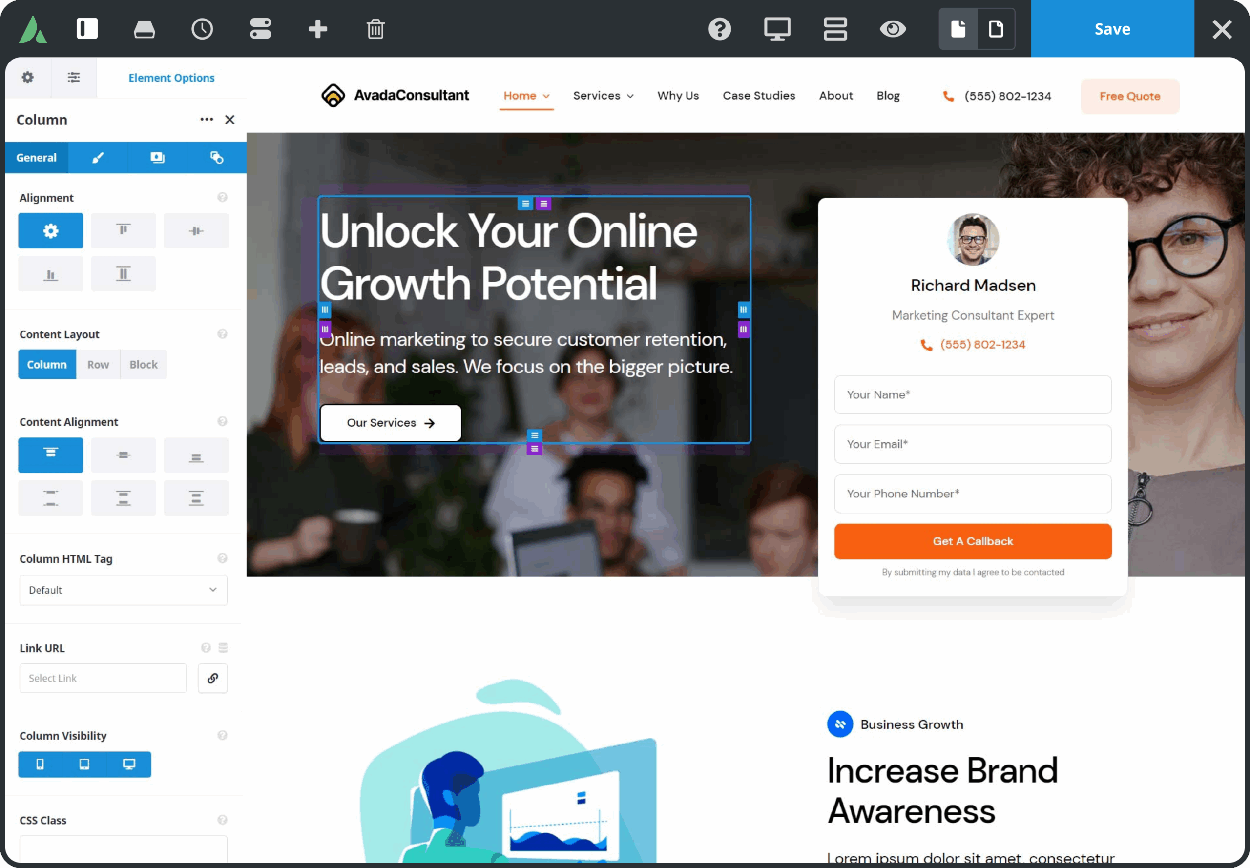 Build A Website On The Fly Building a Website with Avada Live Visual Builder Tool