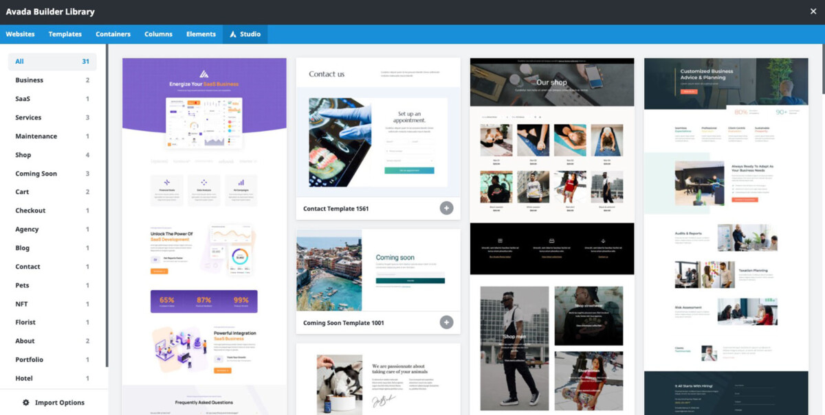 Avada Builder Library Overview – Avada Website Builder
