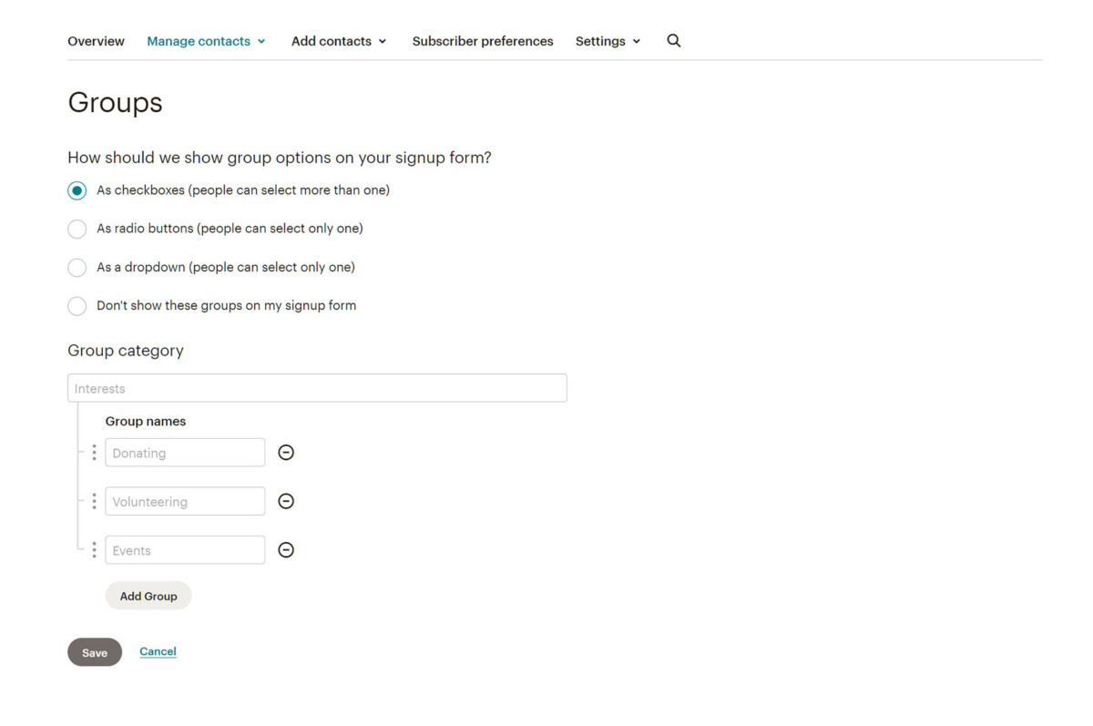 How To Use Mailchimp Groups With Avada Forms Avada site Builder