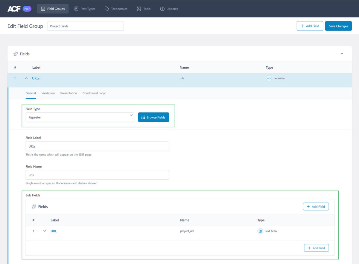 ACF Repeaters & Relationships Avada Website Builder