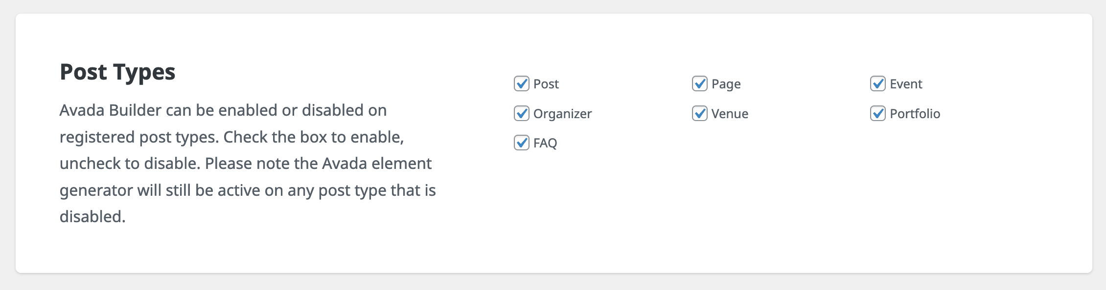 Avada Builder WordPress Post Types Avada Builder WordPress Post Types