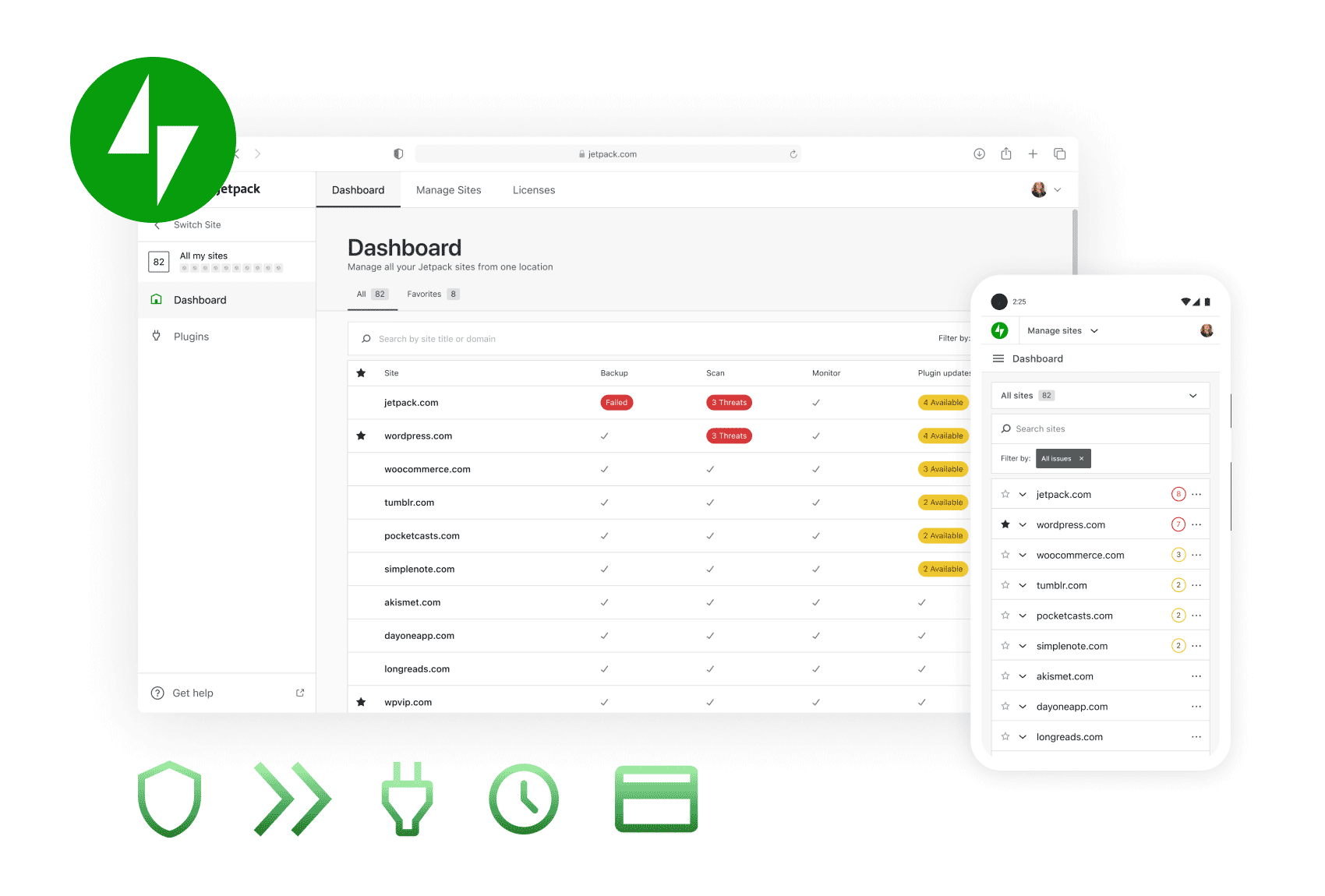 Jetpack Dashboard