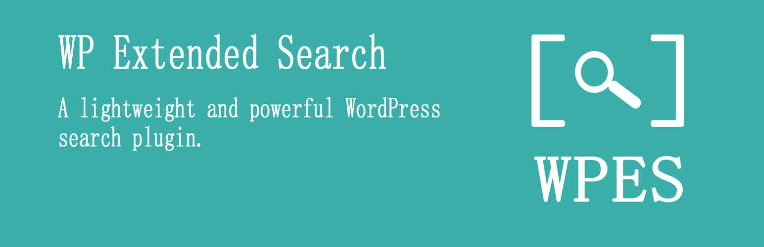 WP Extended Search Plugin