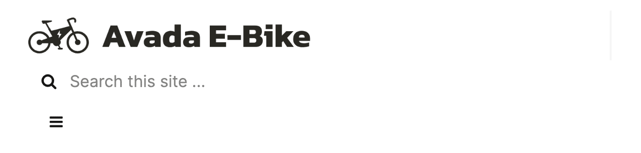 Avada E-Bike Mobile Header