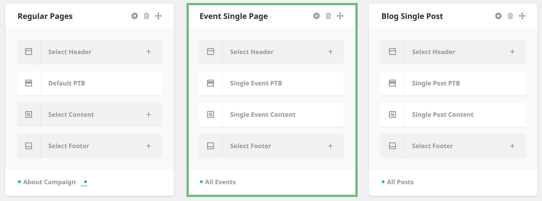 Event Single Layout