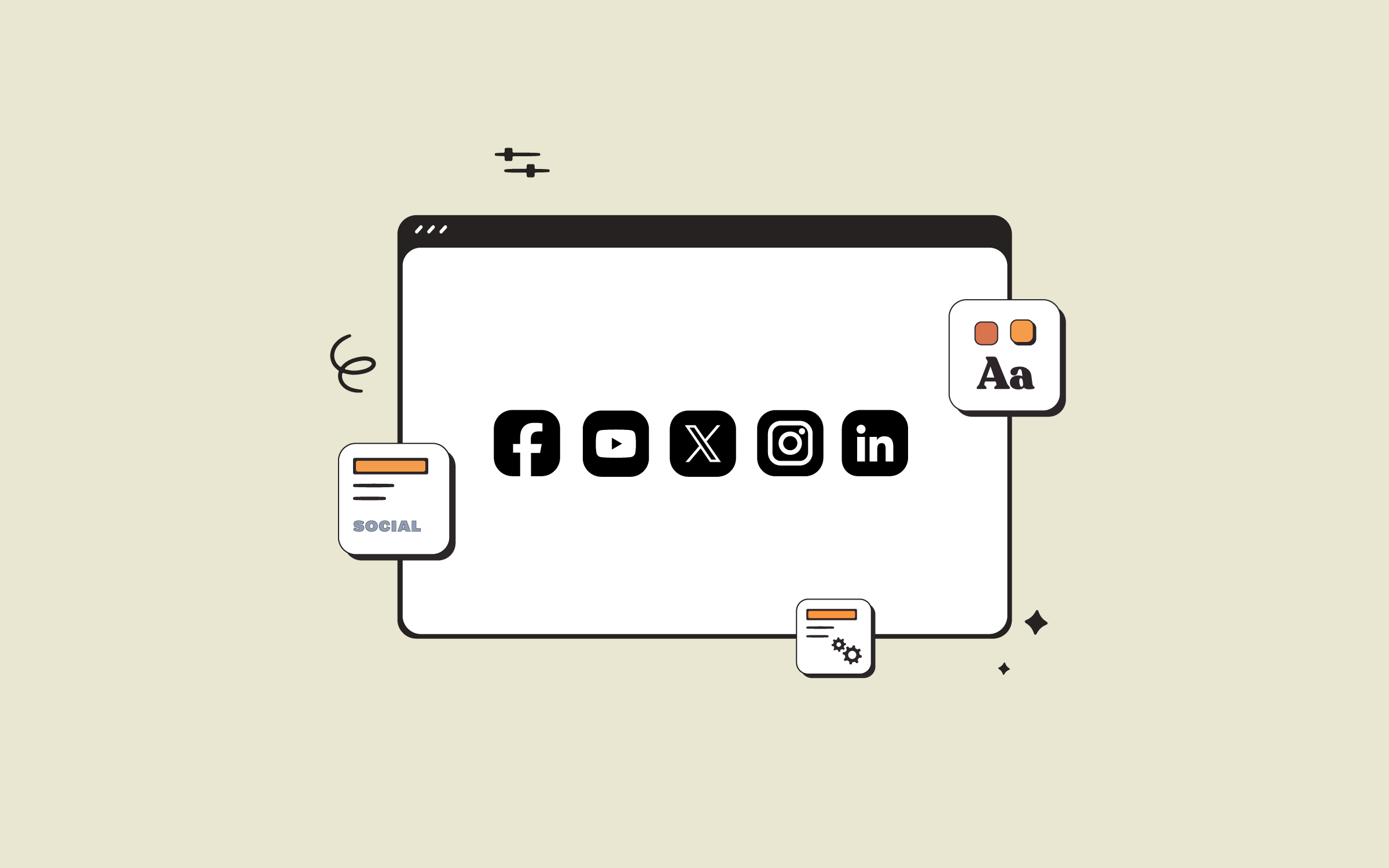 Avada Social Media Options