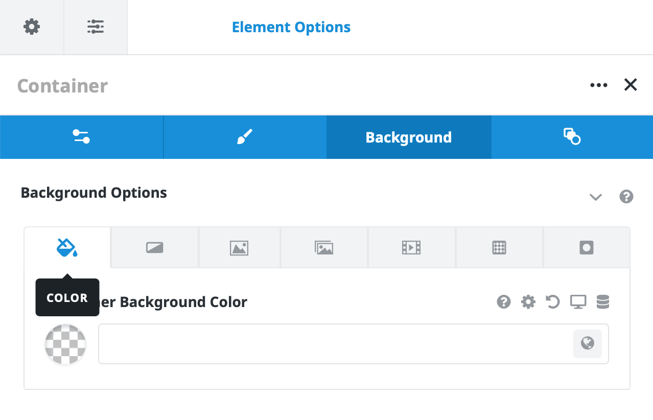 Container Background Color Options