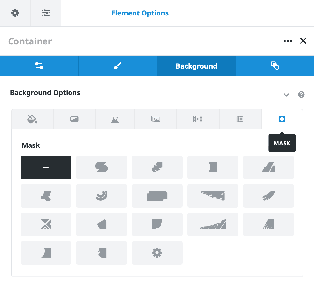 Container Background Mask Options