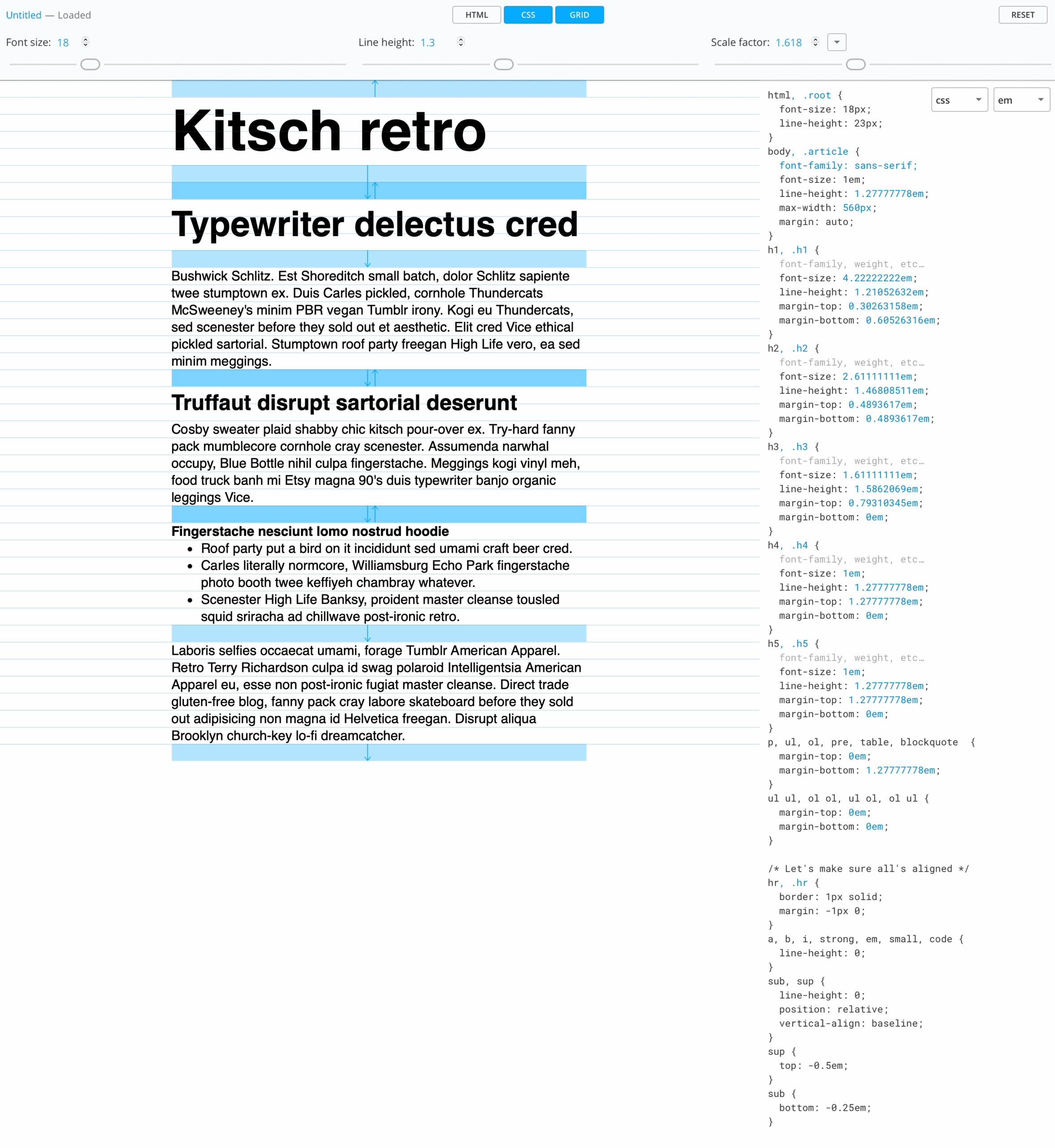 Text Legibility Test