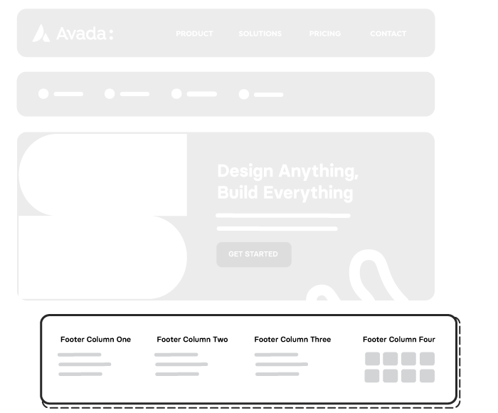 Avada Layout Builder Footer