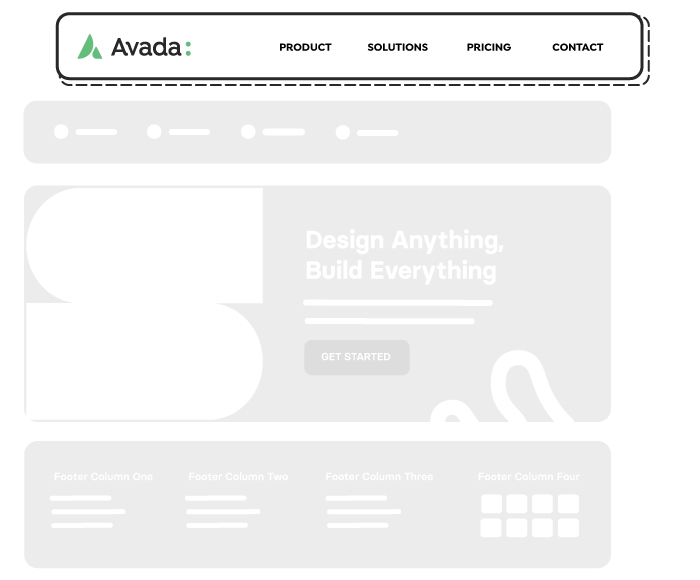 Avada Layout Builder Header
