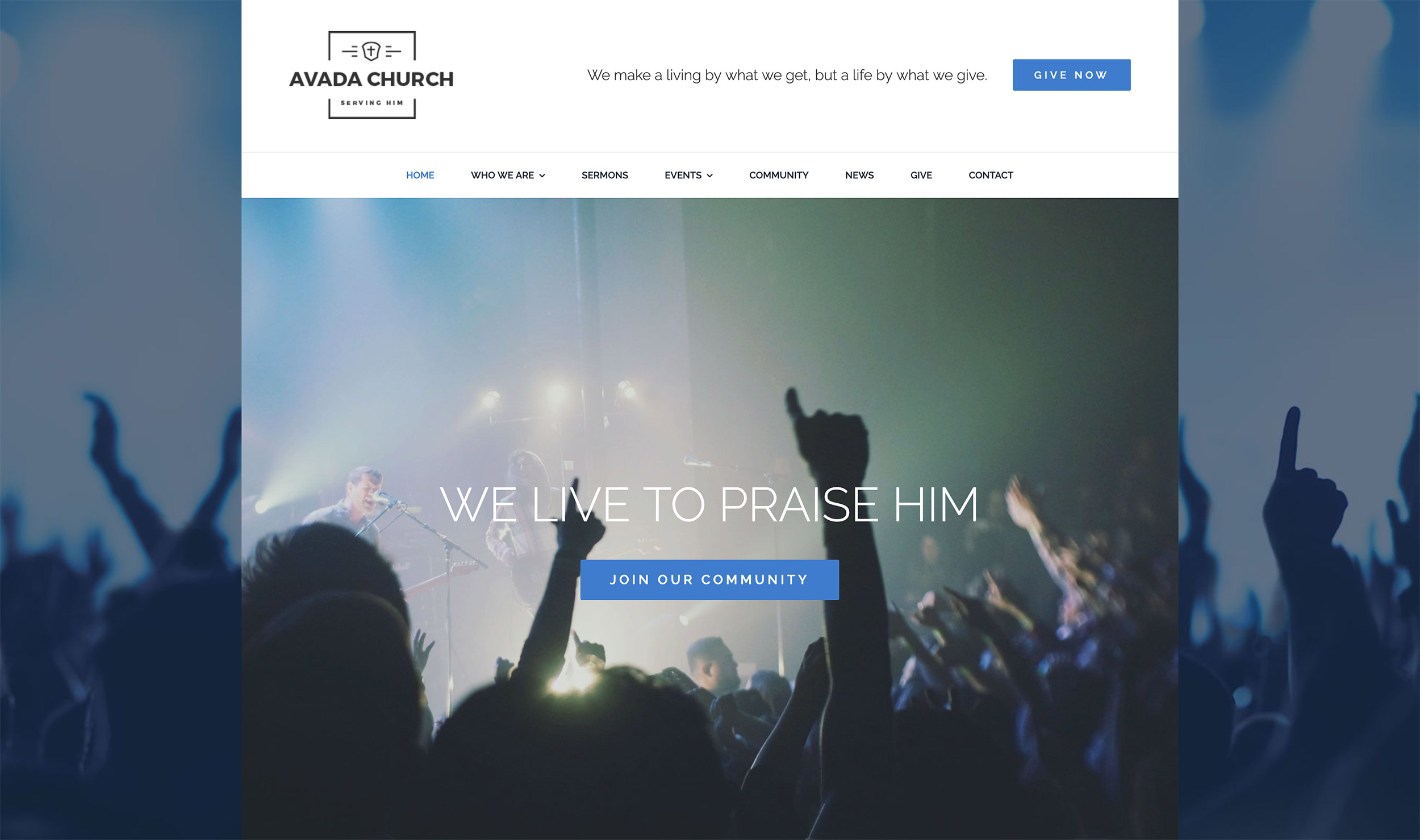 Avada Church Website
