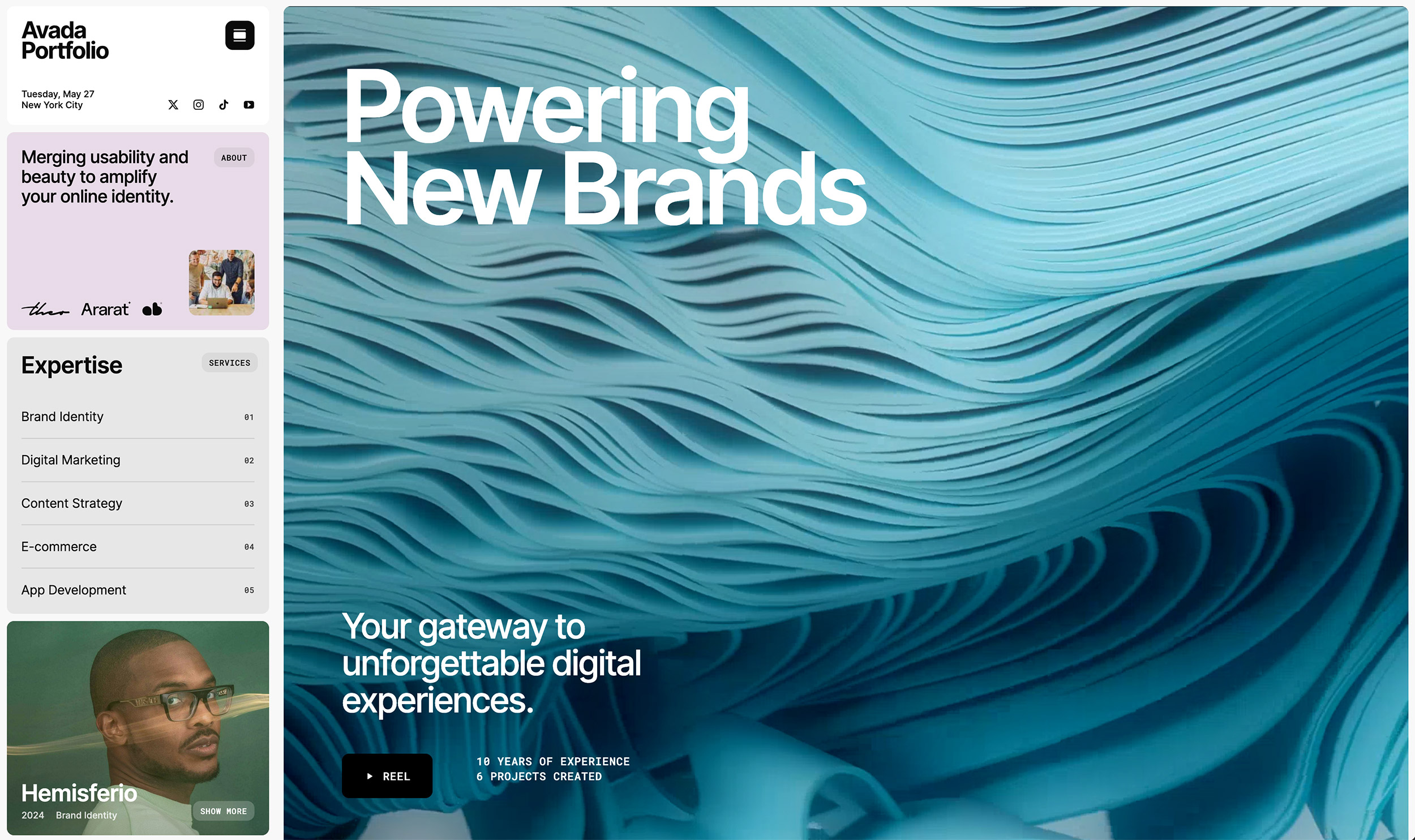Avada Portfolio Website