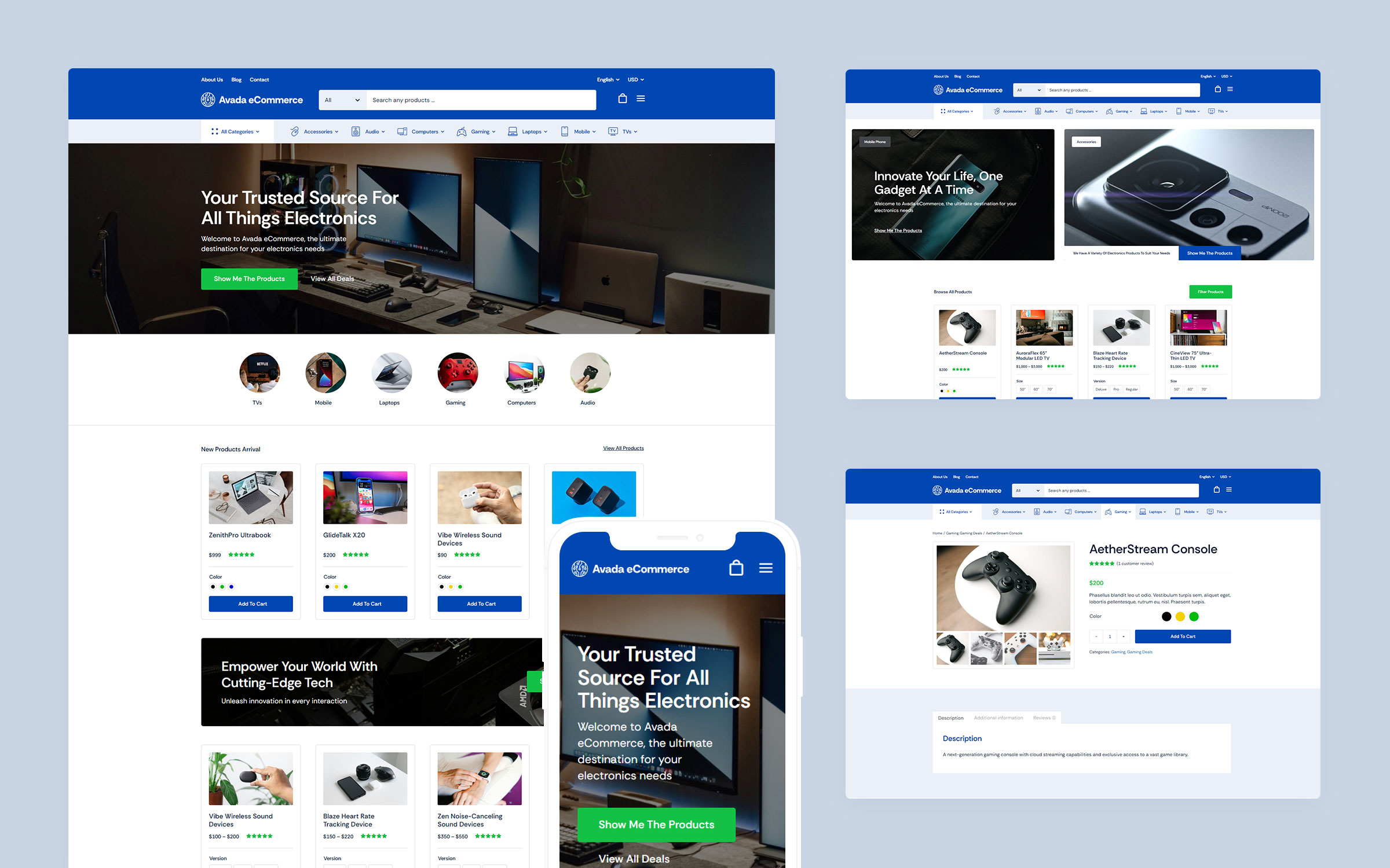 Avada eCommerce Prebuilt Website