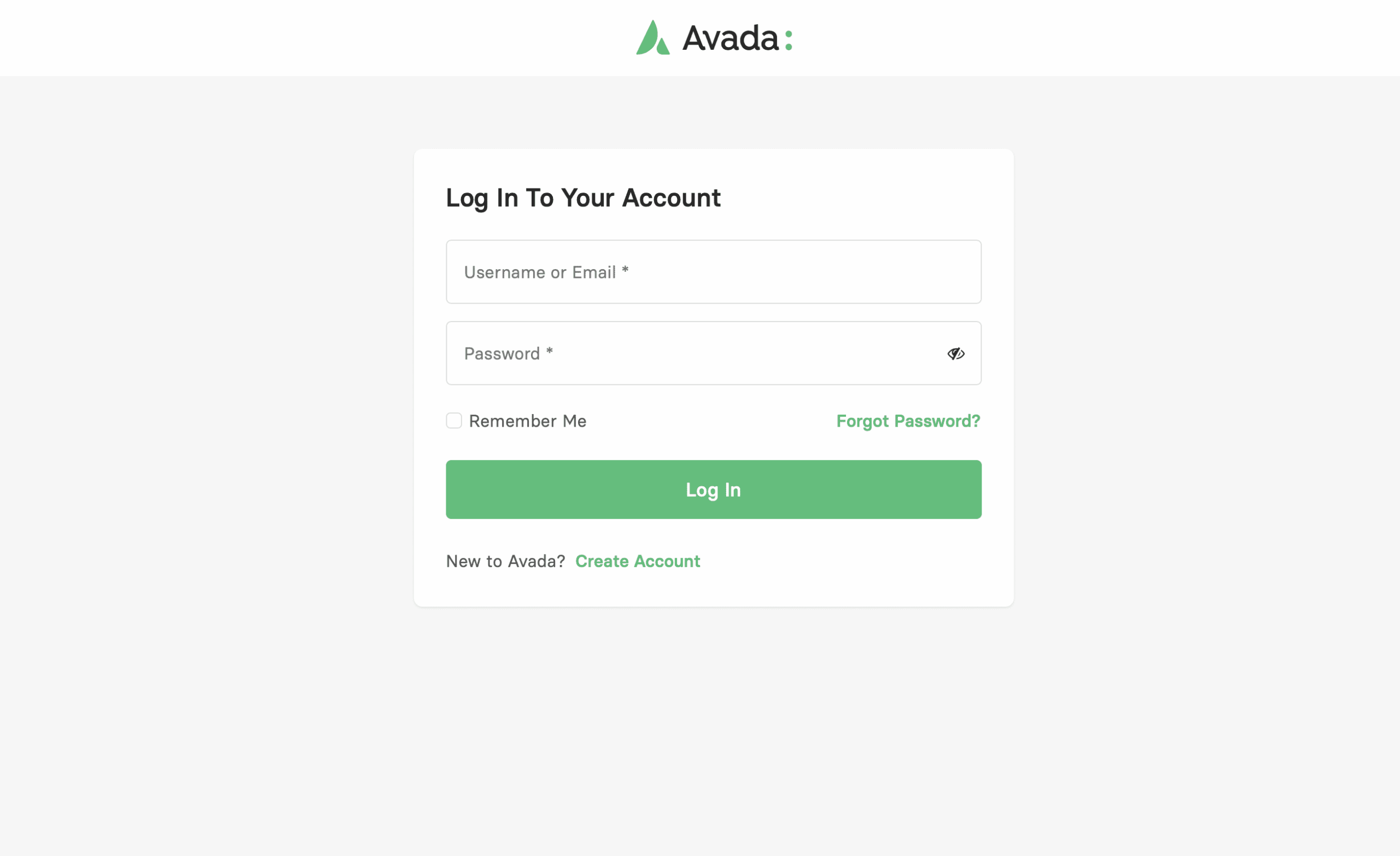 Avada Form Password Field