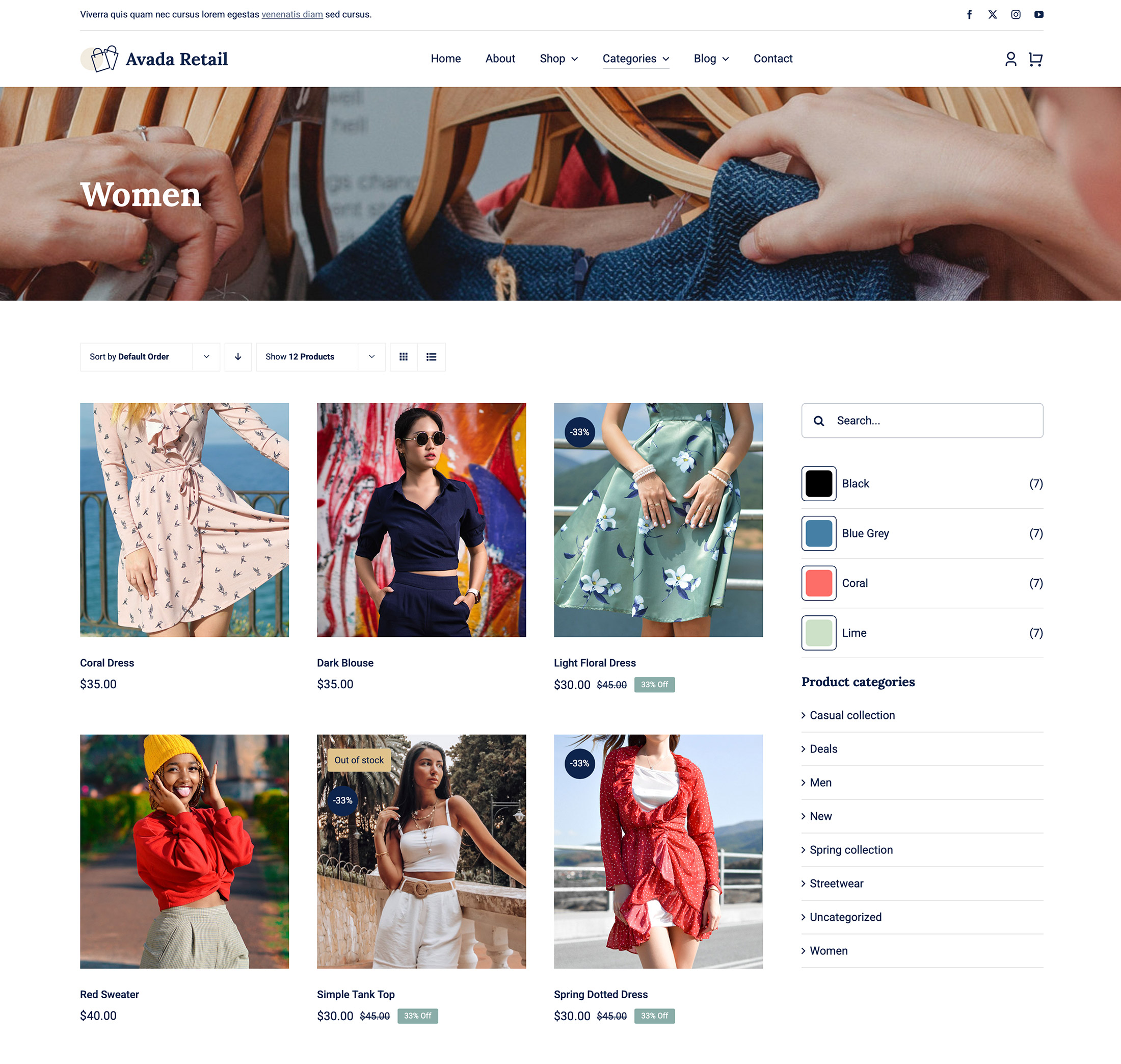 Avada Retail Woo Filter By Attribute