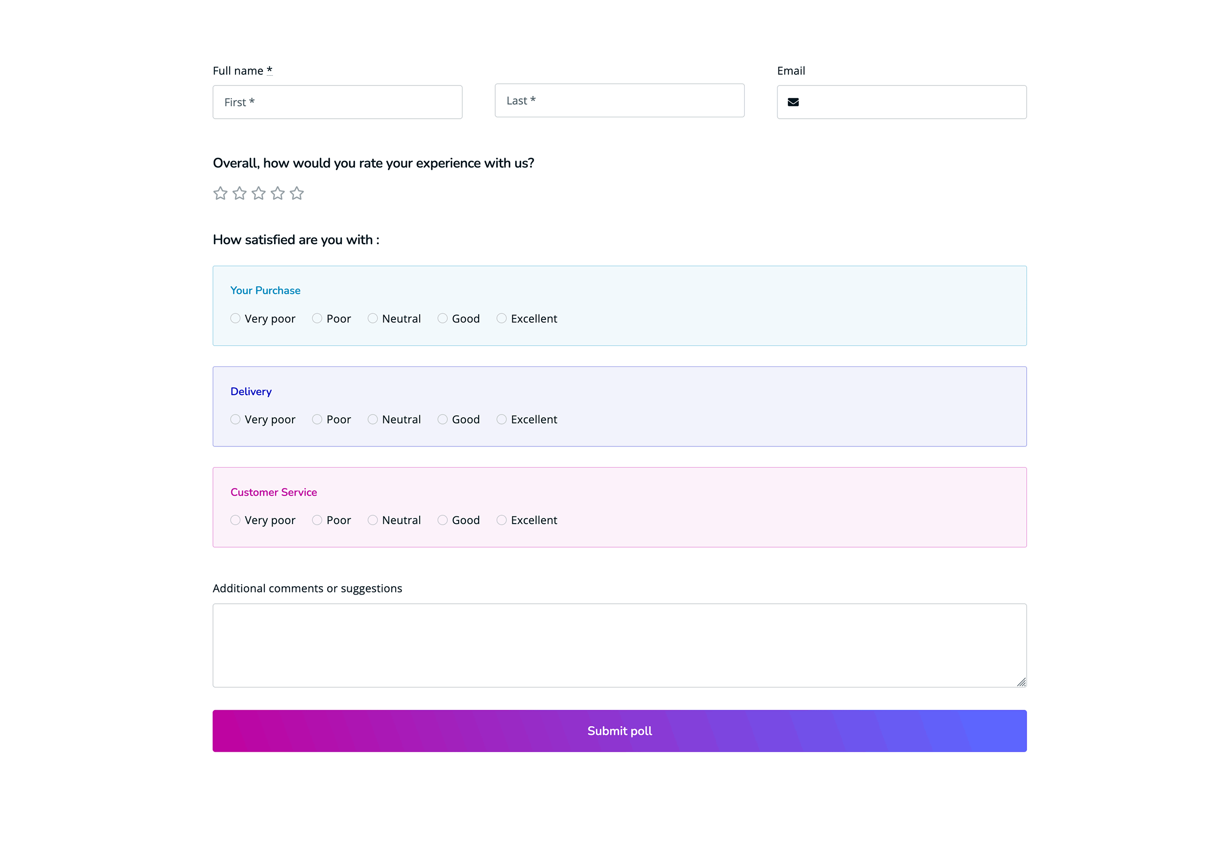Avada Form Rating Field