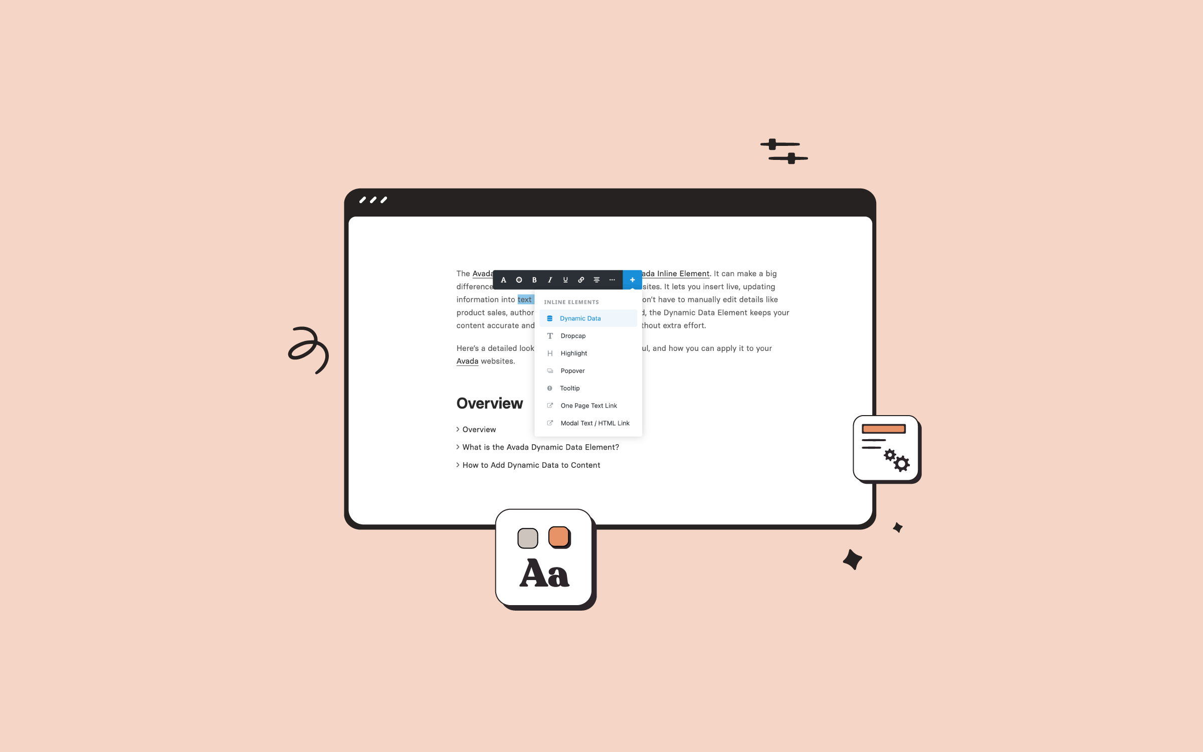 Avada Inline Dynamic Data Element
