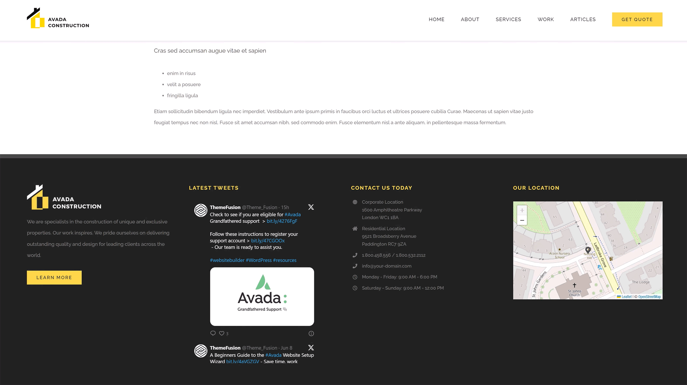Avada X Timeline Element